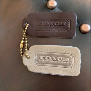 Vintage Coach Leather Tags from 1980s